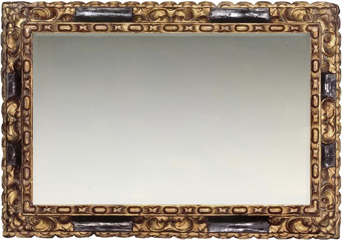 Mid-17th century hand carved Spanish Baroque frame